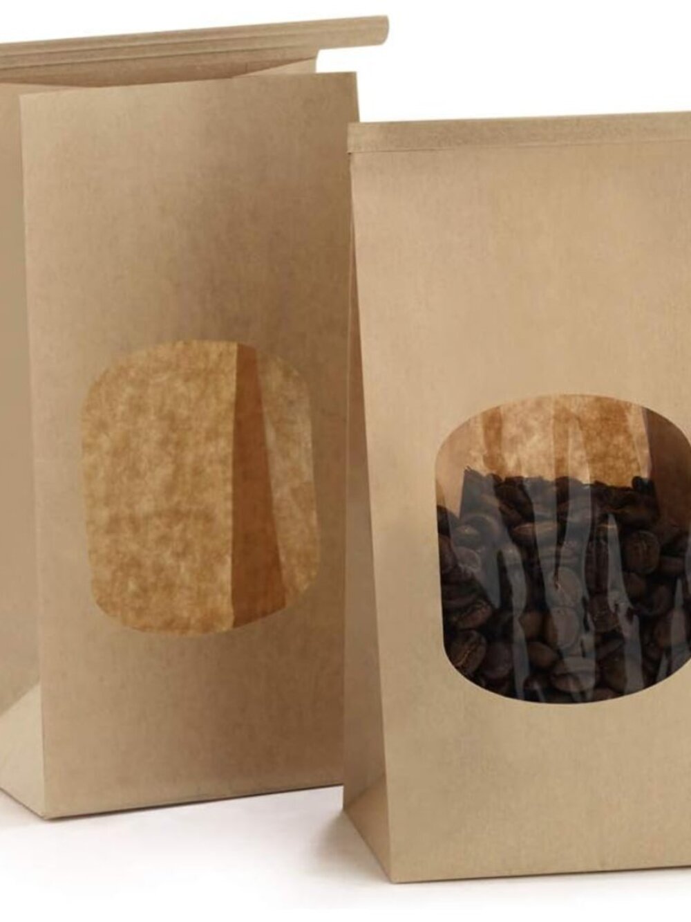 Small Cookie Bags 3.54x2.36x6.7 Inch Tin Tie Closure 50 Pack Brown